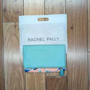 Rachel Pally Aqua and Peach Clutch